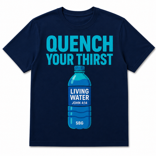 Quench Your Thirst Navy Tee